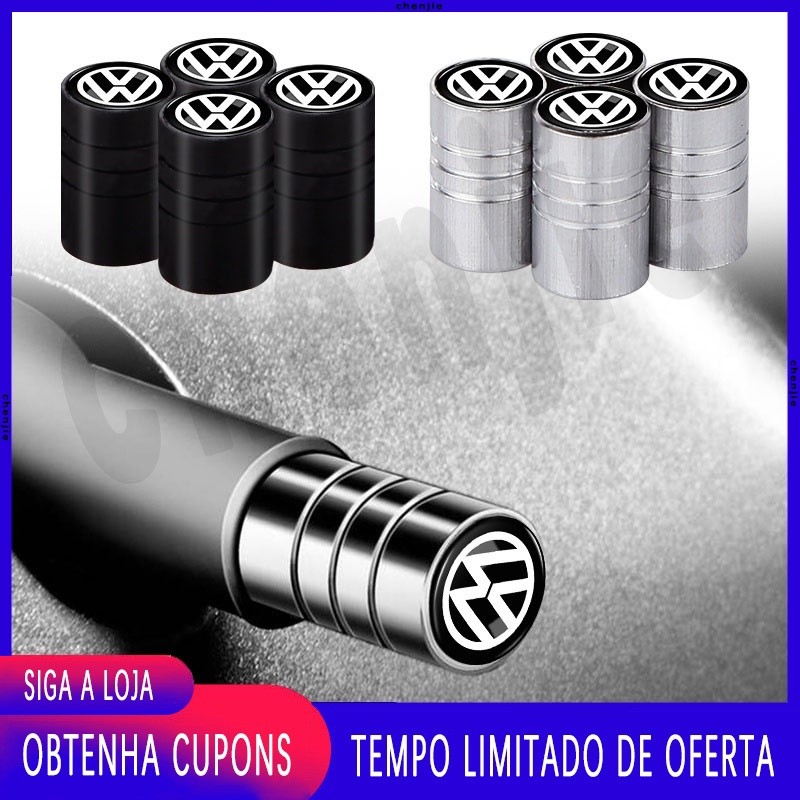 Para Volkswagen VW 4 Pçs/set Tampa Da Válvula Do Pneu/Tampas Poeira Roda Carro Acessórios