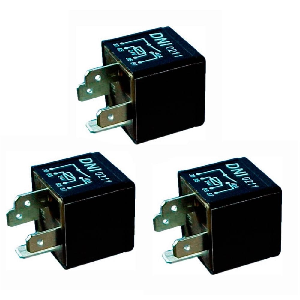 3 Relés Auxiliares 40a Scania/ Ford/ Iveco/ Mercedes-benz DNI0211