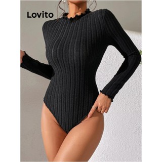 Lovito Body casual feminino com lixa lisa LNL52062