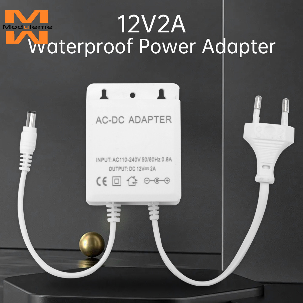 AC100-240V A DC12V2A Adaptador De Energia Para Câmera De Vigilância Externa Com Fita LED