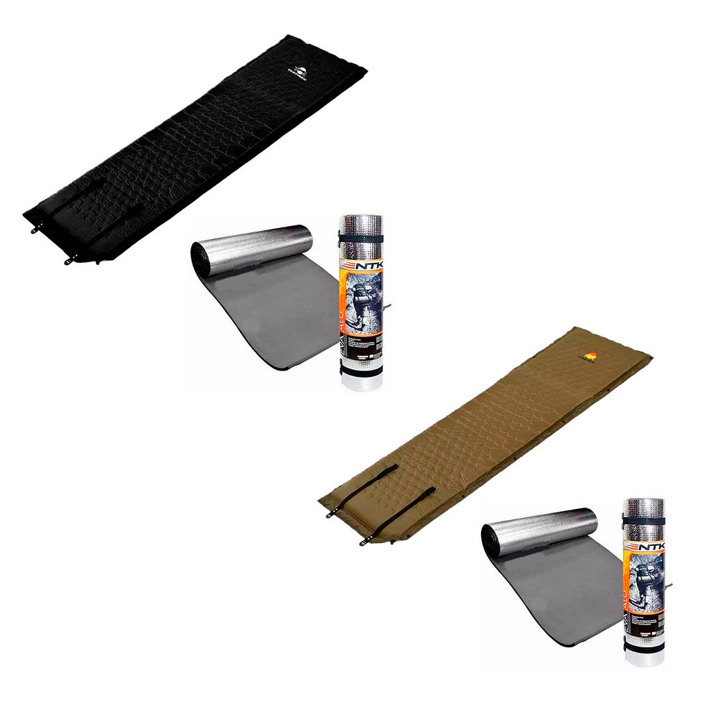 Colchonete Auto-Inflável Isolate Térmico Guepardo/NTK + Isolante térmico aluminizado EVA Nautika NTK em Oferta na Shopee