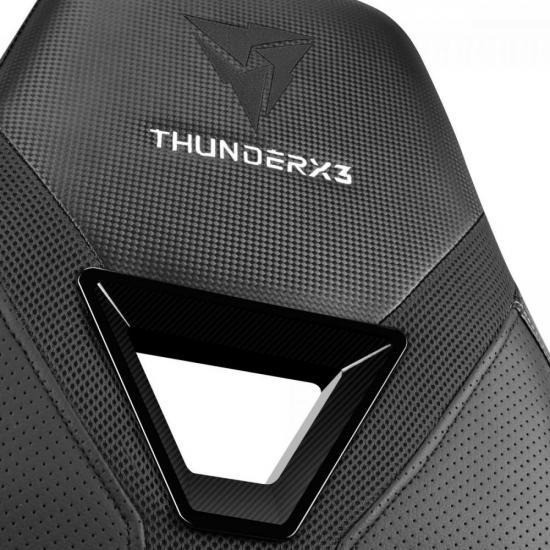 Cadeira Gamer Yc3 Thunderx3 Com Rodas De Nylon Cor Preto