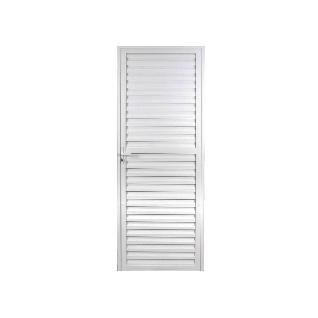 Porta de Alumínio Laminada 210x90cm Linha Solida MGM Direita - Home & Living