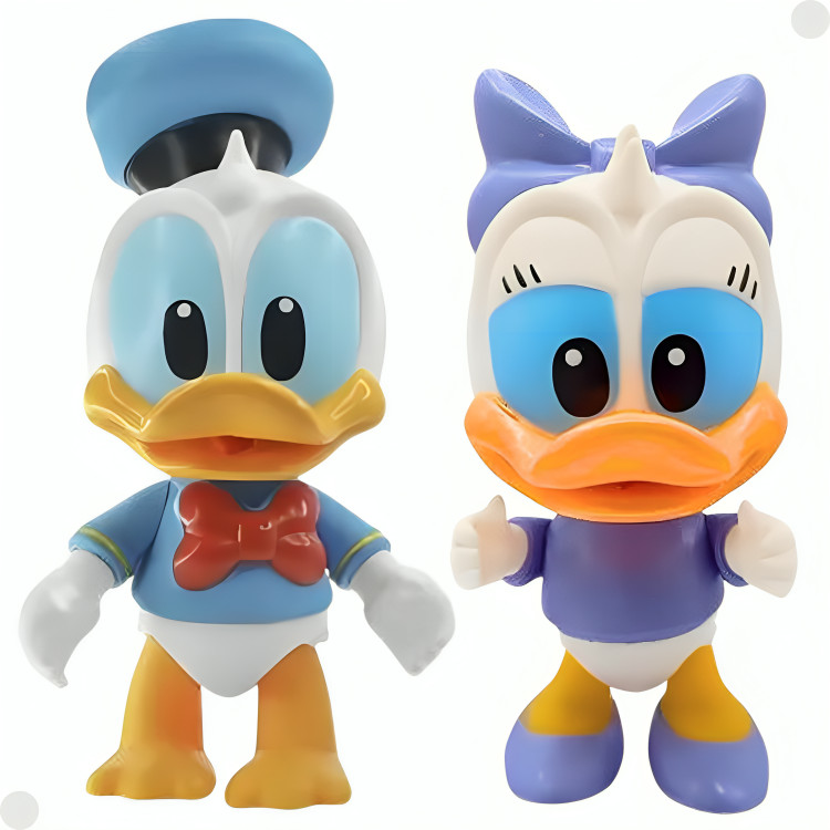 Kit Com 2 Bonecos De Vinil 12cm Donald Margarida 3297 Líder em Oferta na Shopee