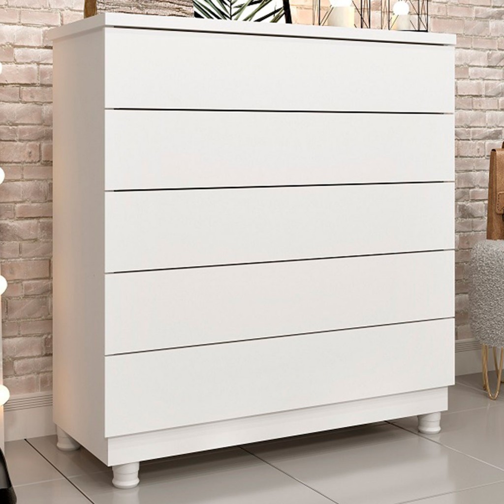 Cômoda Premium 5 Gavetas - Home & Living