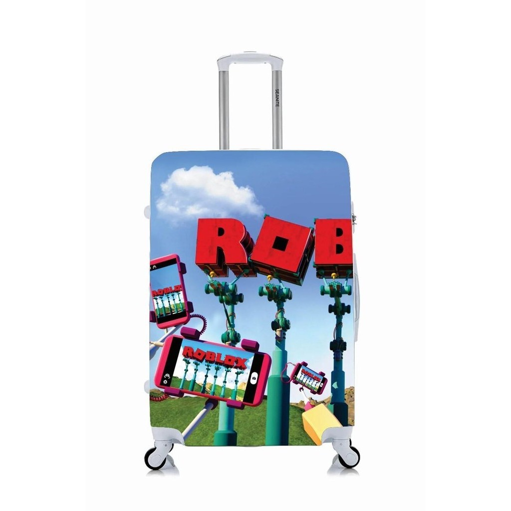 Capa Protetora Para Mala Viagem Personalizada Média Letreiro Roblox