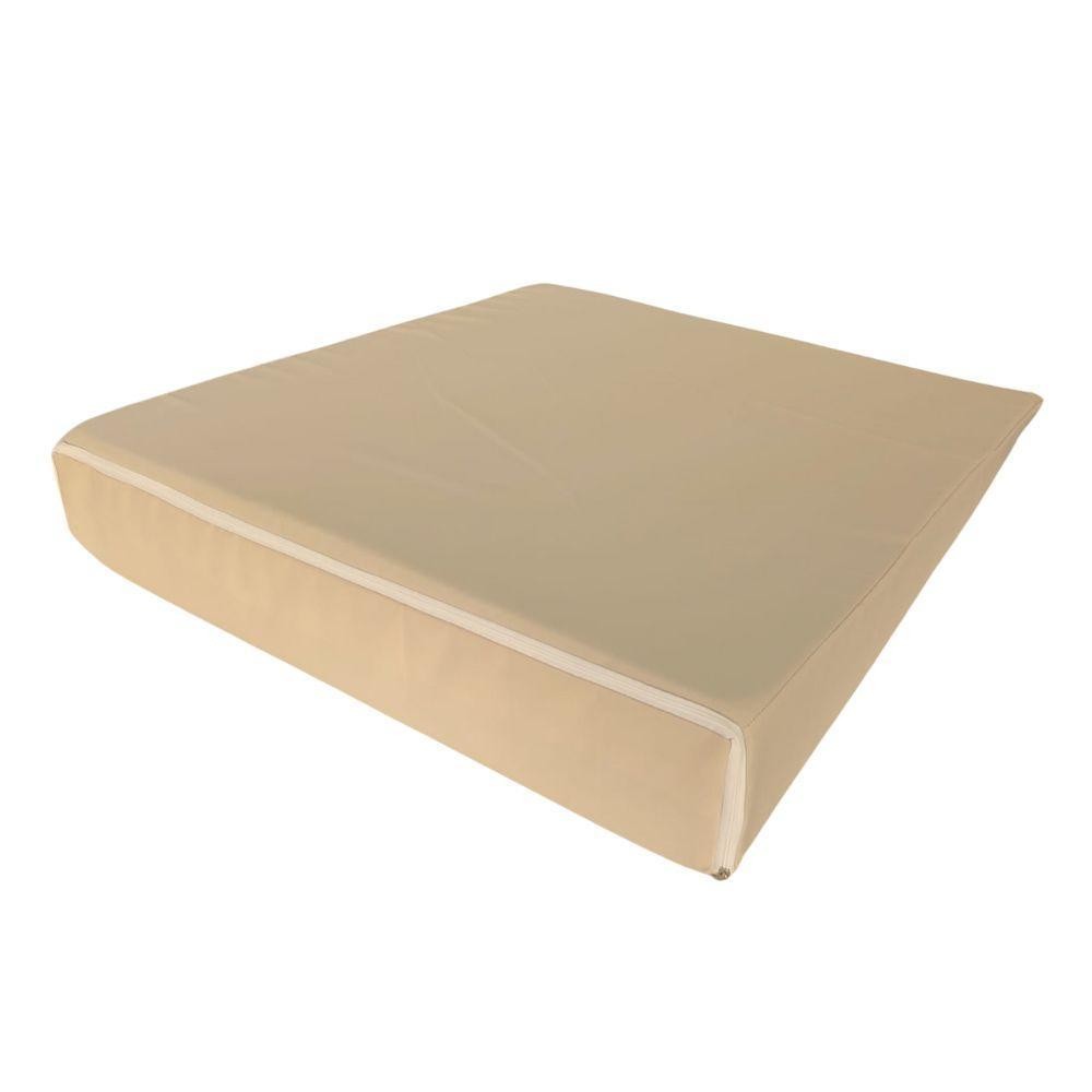 Capa para Travesseiro Anti Refluxo Adulto 70x80x15cm 100% Algodão Nude Arrumadinho Enxovais