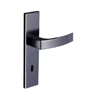 fechadura interna quadratta curva espelho s40 preto fosco alianca em Oferta na Shopee