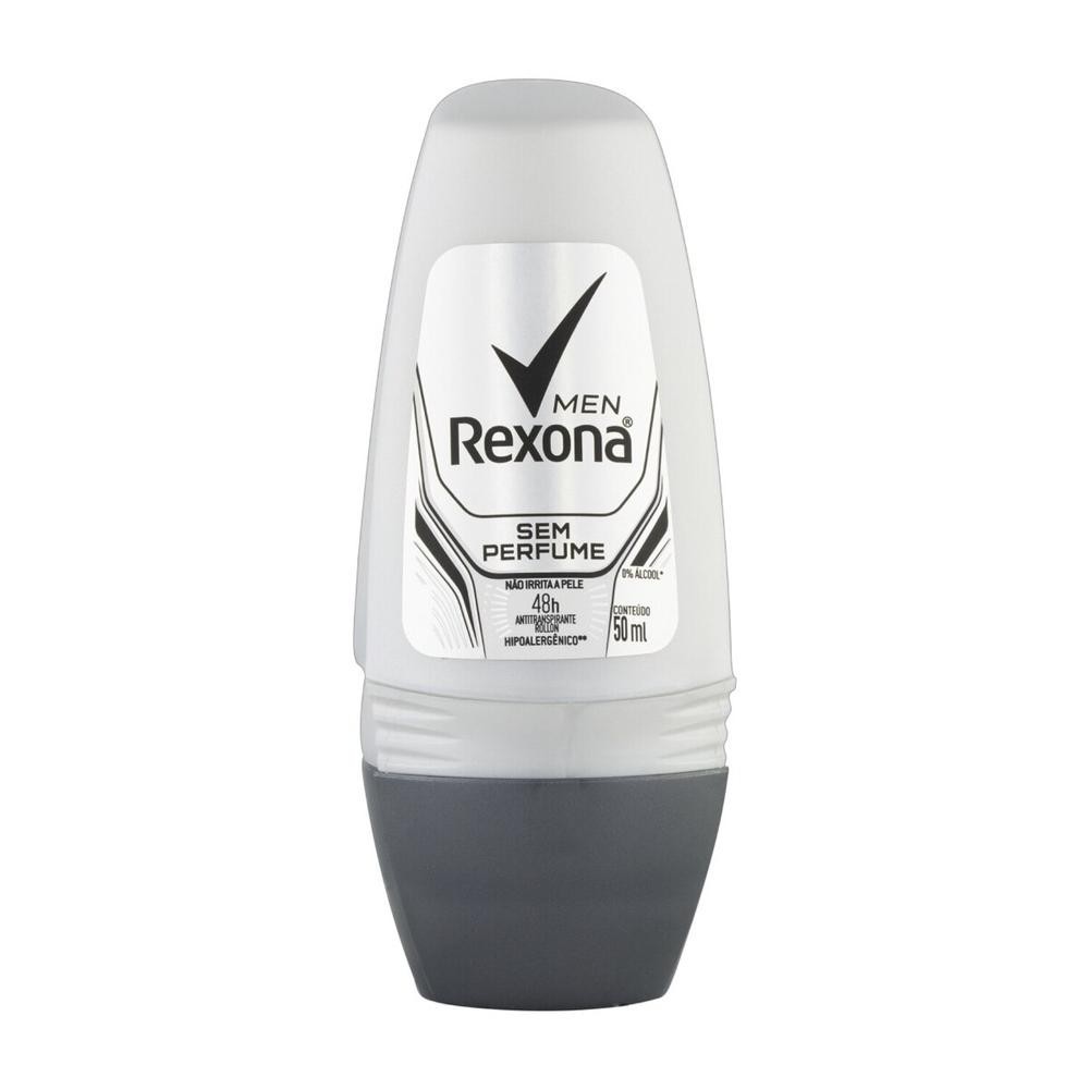 Desodorante Roll On Rexona Men Sem Perfume 50ml - Beauty