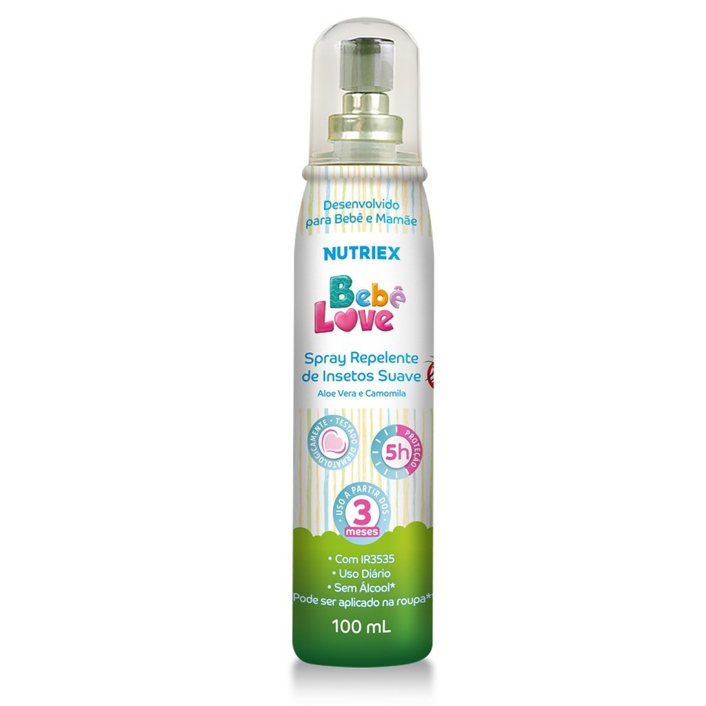 Repelente Para Bebê Love Spray 100ml - Nutriex em Oferta na Shopee