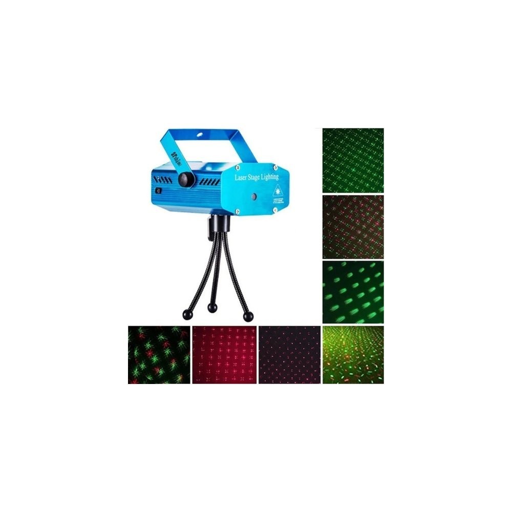 Mini Projetor Holográfico Lazer Luz Led Portátil Tripe Festa Bivolt