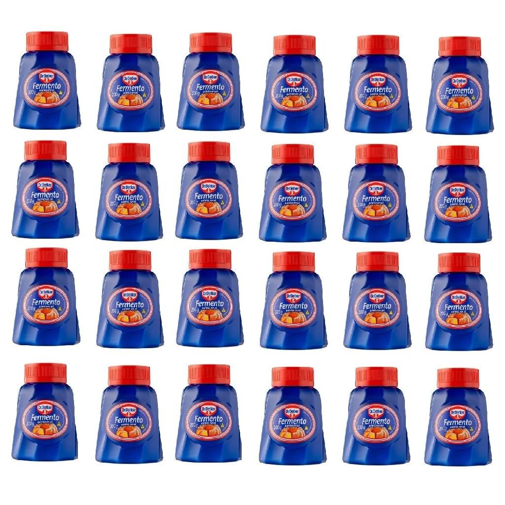 Kit/24 un Fermento em Pó Químico 200g - Dr Oetker em Oferta na Shopee