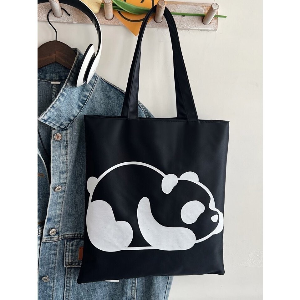 Bolsa de ombro de grande capacidade com diversas estampas em Oferta na Shopee
