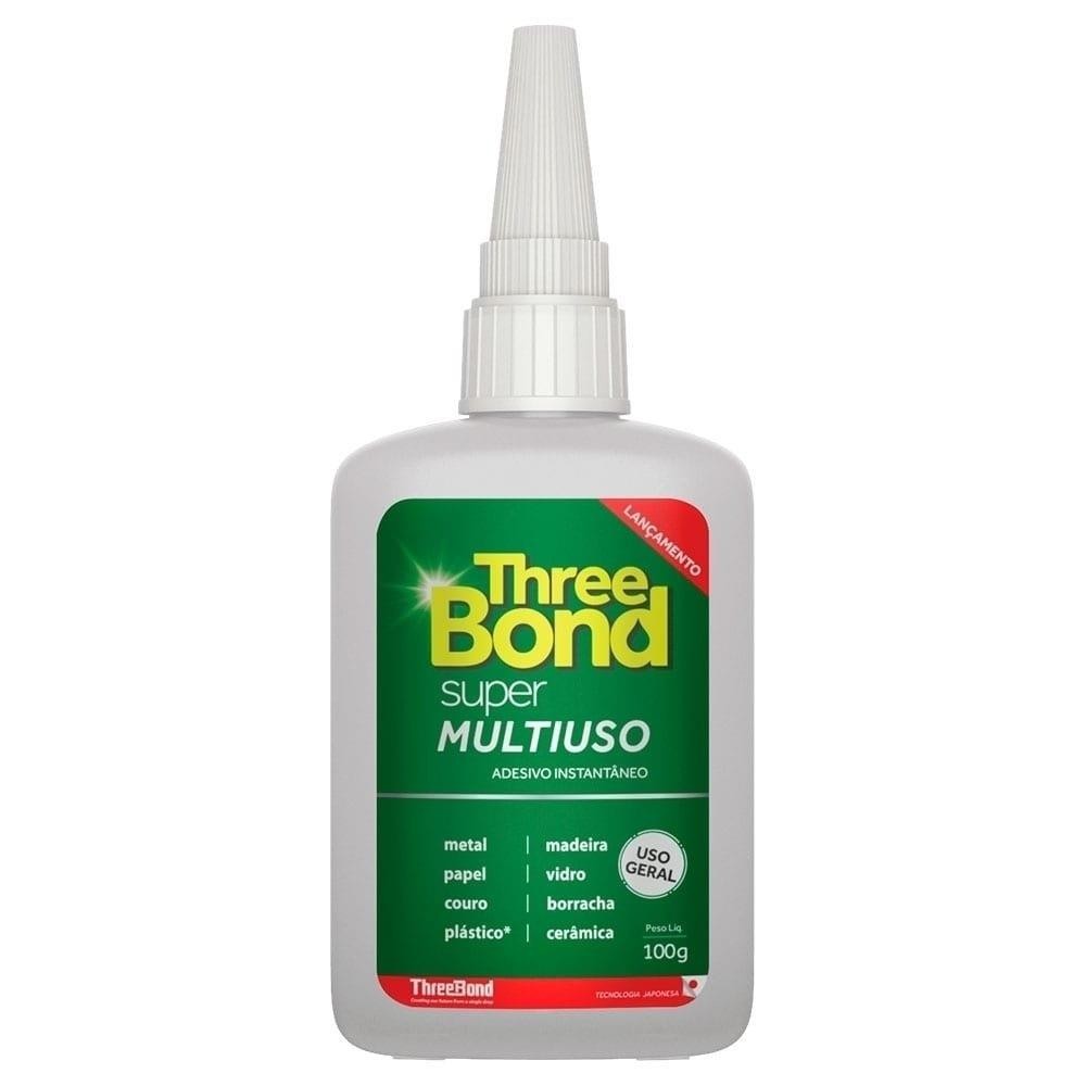 Cola Three Bond Instantânea Super Multi Uso 100g - Stationery