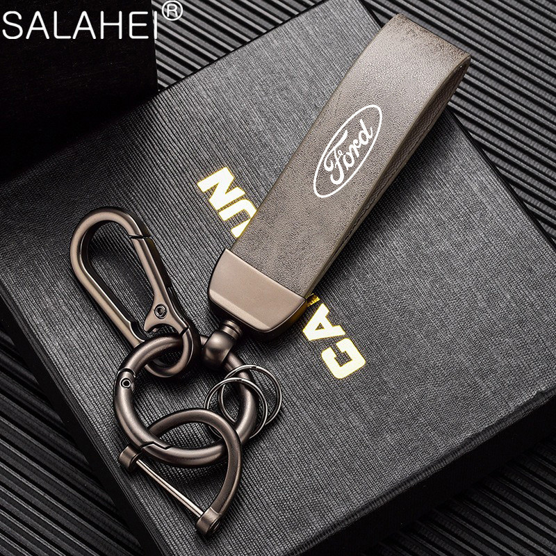 Criativo Porta-Chaves Universal Carro PU Moda Couro Homens Mulheres Presentes Para Ford Taurus Focus Fiesta Shelby Edge
