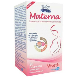 Materna 30 Comprimidos Revestidos em Oferta na Shopee