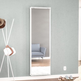 Sapateira Itabuna 1 Porta com Espelho Branco - Politorno em Oferta na Shopee