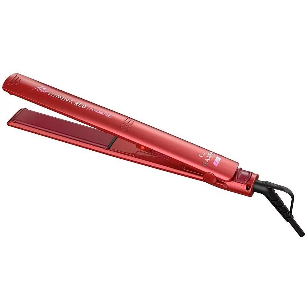 Chapinha Prancha de Cabelo GaMa Italy Elegance New Lumina Red Ceramic Íon 220° Vermelho Bivolt