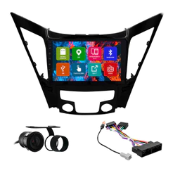 Kit Multimídia 9 Pol Sonata 11 A 2014 Android 2Gb Ram 32Gb Flash Quad-Core 2 Din Black Piano Wifi Gps Ips Camera Ré