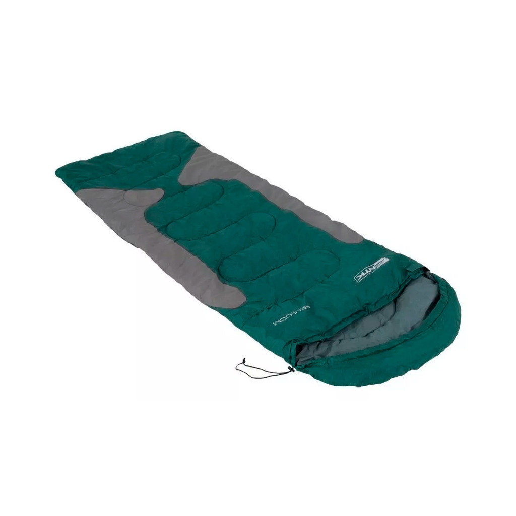 Saco de dormir Freedom NTK solteiro para temperatura entre de -3,5°C à -1,5°C Verde e Cinza em Oferta na Shopee