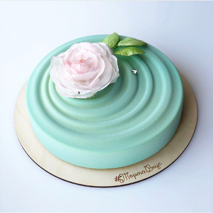 Molde redondo para bolo, molde redondo para Mousse ondulada, faça você mesmo, molde para Fondant de Silicone