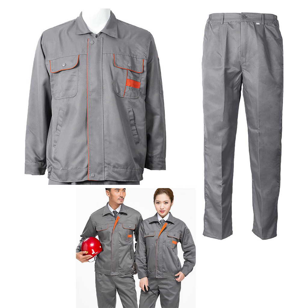 Conjunto Uniforme Listra Refletiva EPI Construçao Civil Obra Mecanico Engenheiro Prestador de Serviço Fabrica Operario Segurança
