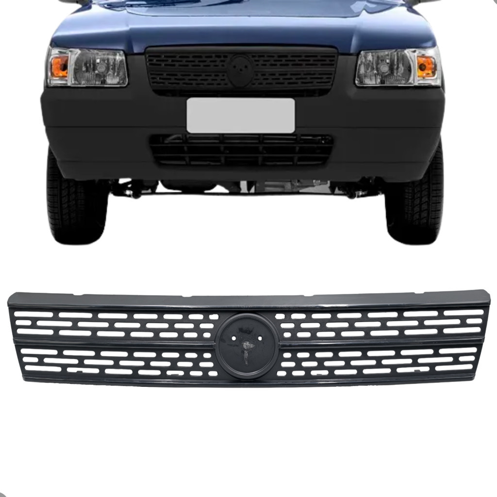 Grade Frontal Dianteira Uno Fire 2002 2003 2004 Preta