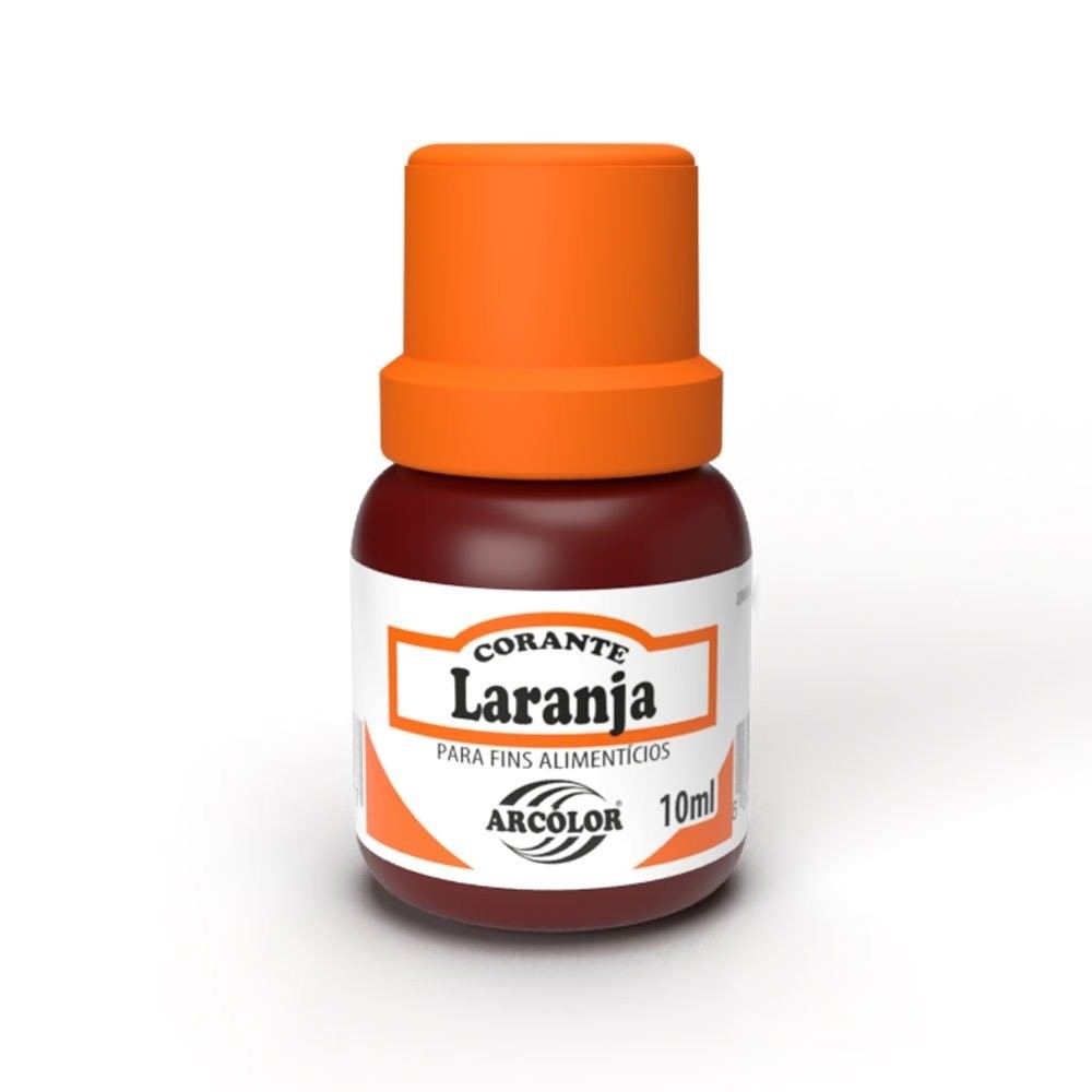 Corante Líquido 10ml - Arcolor Laranja em Oferta na Shopee