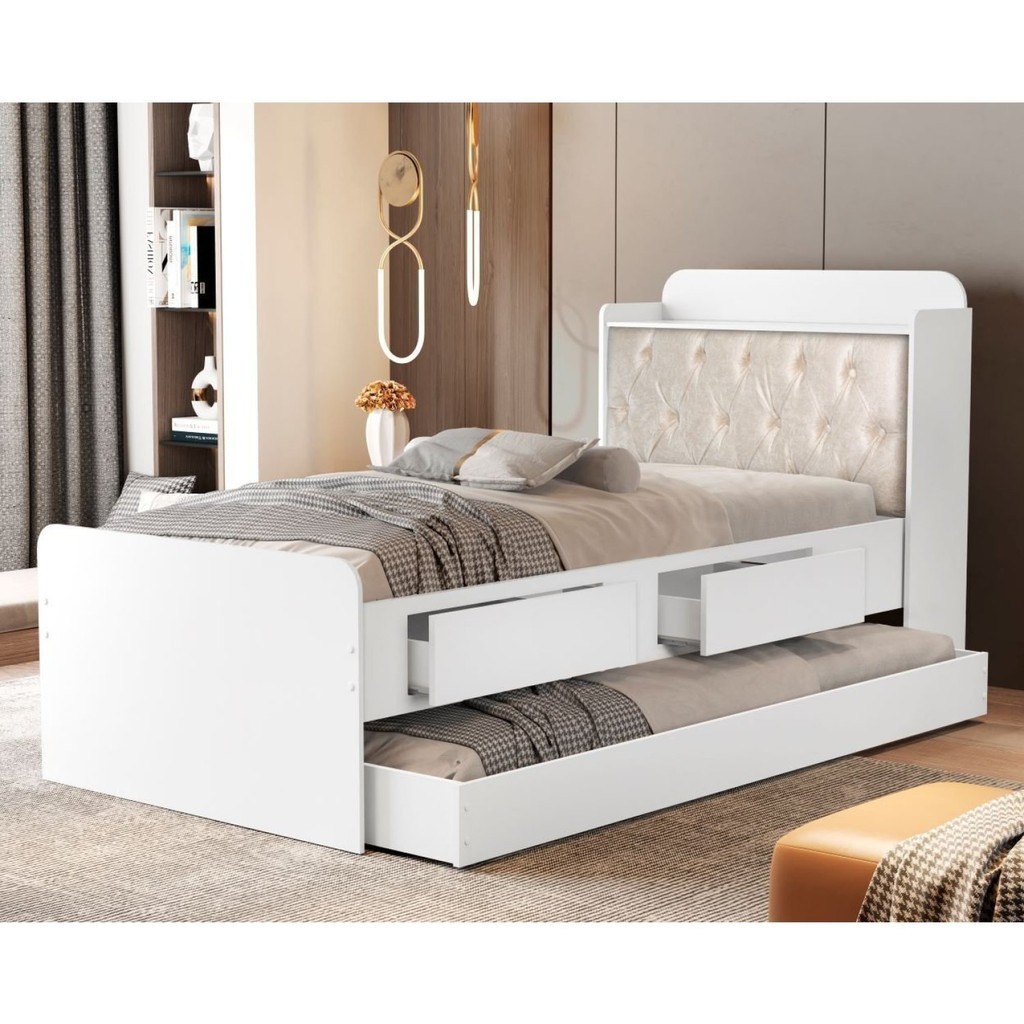 Tamires Bibox com Captone Branco/Bege Branco/Bege
