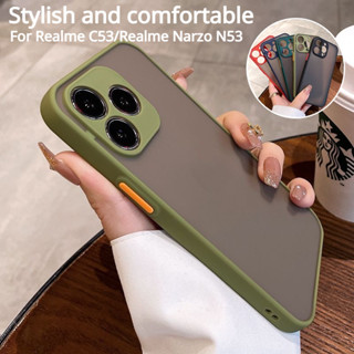 Para Realme C53 C63 C61 C51 C65 Nota 50 4G 5G Caso Fosco Transparente Silicone Embalagem Do Telefone À Prova De Choque M em Oferta na Shopee