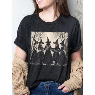 Camiseta Feminina Estampa de Bruxa para Halloween maligu em Oferta na Shopee