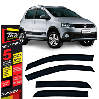 Calha de Chuva Fox Crossfox Spacefox 2004 a 2022 TG Poli Defletor 4P Protetor Janelas Fumê em Oferta na Shopee