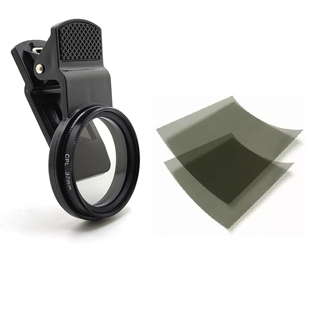 Lente Cpl 37mm + Película Polarizada 13x13 para Fotografias