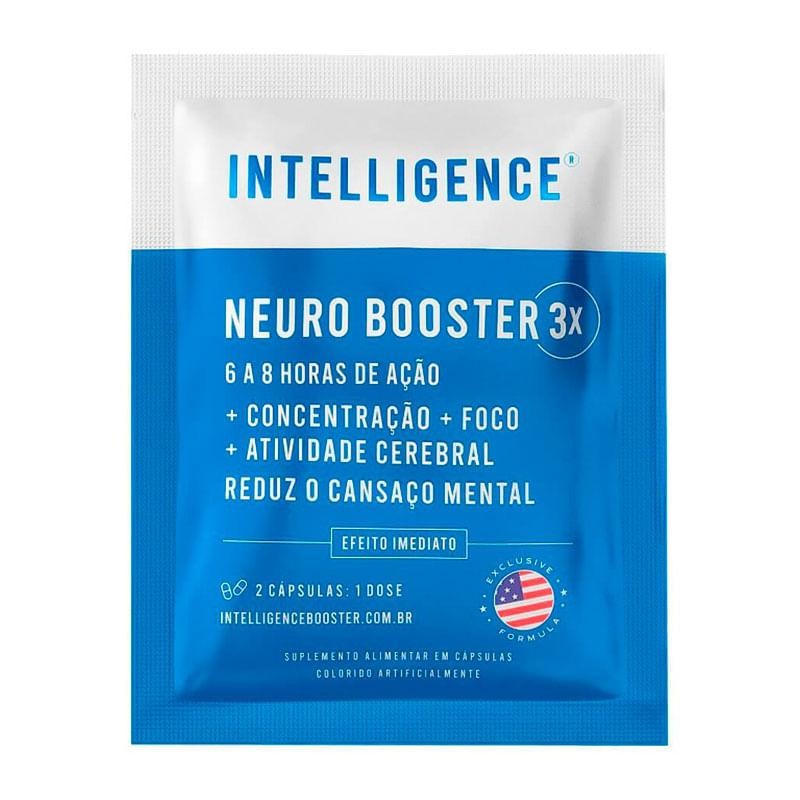 Suplemento Alimentar Intelligence Neuro Booster 2 Cápsulas