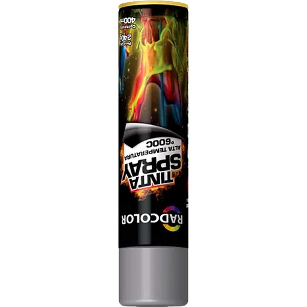 Tinta Spray Alumínio Alta Temperatura Radcolor 400ml RC2107 · foto 2