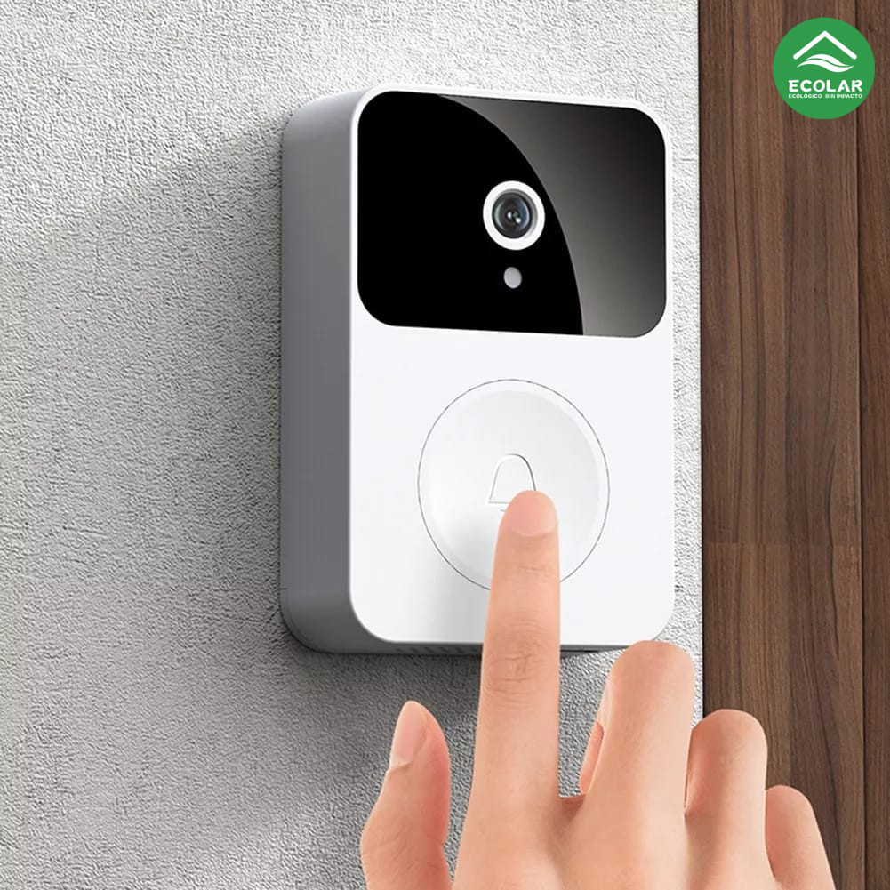 Segurança Completa: Campainha Wi-Fi Recarregável com Monitoramento HD 24h, Acessórios e Cabo de Dados Inclusos