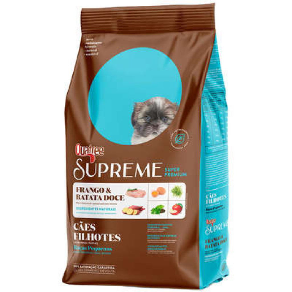Ração Quatree Supreme Cães Filhotes Raças Pequenas 1Kg em Oferta na Shopee