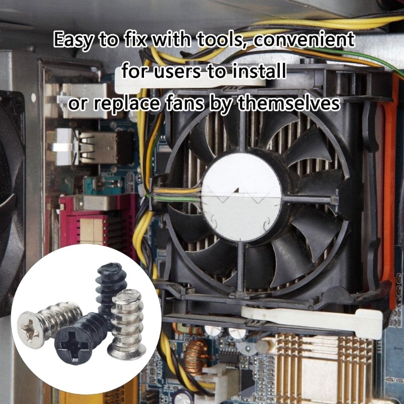 Parafusos Ventilador Resfriamento Caixa Computador Para E Fixação Acessórios