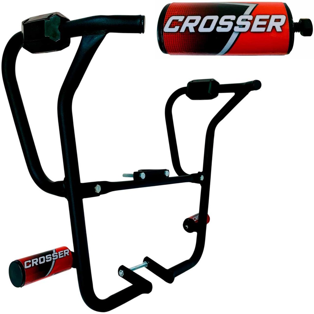 Crosser 150 Modelo 2017 Protetor Carenagem Motor Tanque Vermelho Mata Cachorro com Pedal Slider Moto