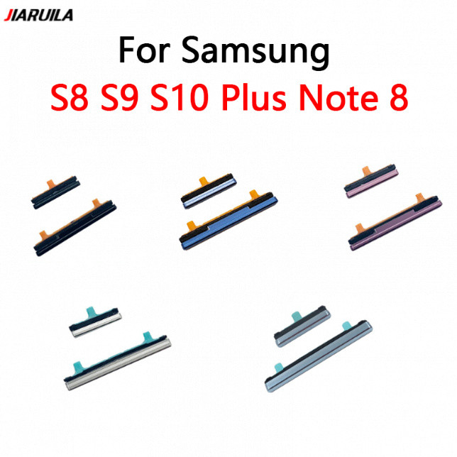 Para Samsung Galaxy S8 S9 S10 Plus Nota 8 Botão De Volume Do Lado + Ligar/Desligar Buttton Chave Conjunto Peça Reposição