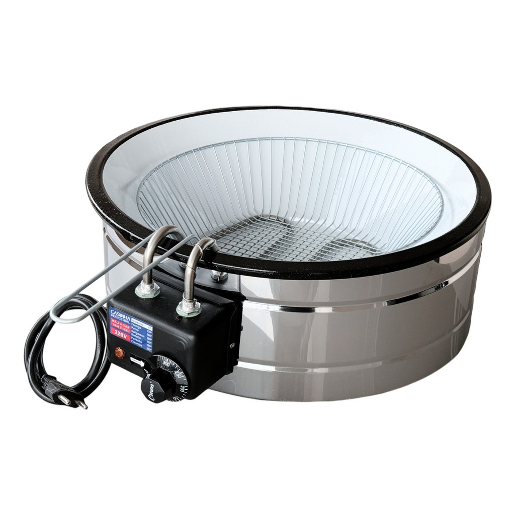 Fritadeira Elétrica Industrial Tacho Redondo 10l Esmaltada