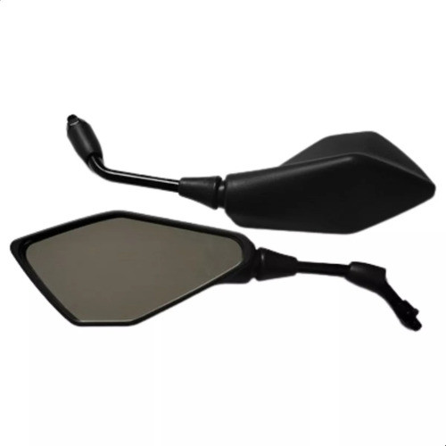 Retrovisor Kawasaki Z400 Lente Plana Anti Reflexo Rosca Honda Yamaha Haste Longe e Curta Pronta Entrega