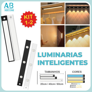 Smart Luminária Inteligente Ultra LED com sensor de movimento sem fio e Recarregável USB