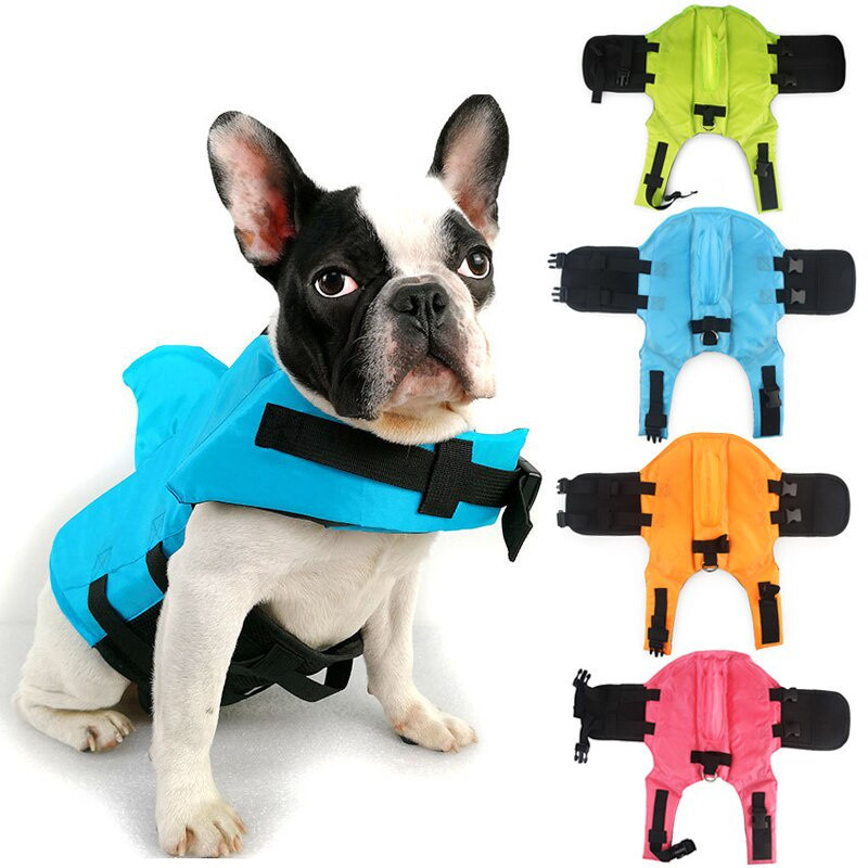 Verão tubarão/cachorro de estimação roupas MSP1 salva vida para cães colete