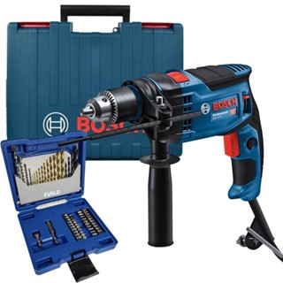 Furadeira de Impacto 850W GSB16RE BOSCH com Estojo de Brocas e Pontas Kit 41 Peças EVALD em Oferta na Shopee