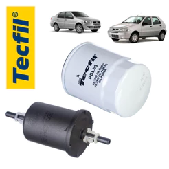 Kit Filtro Oleo + Combustivel Fiat Siena Palio Tecfil