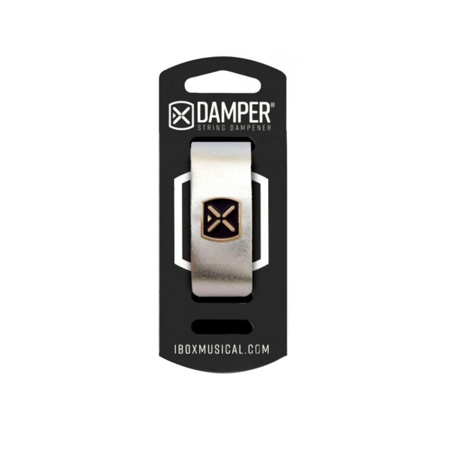 Damper Em Couro E Tag Em Metal Prata Metal DMMD01
