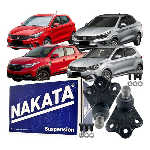 Par Pivô Bandeja Dianteiro Nakata Fiat Argo Cronos Strada em Oferta na Shopee