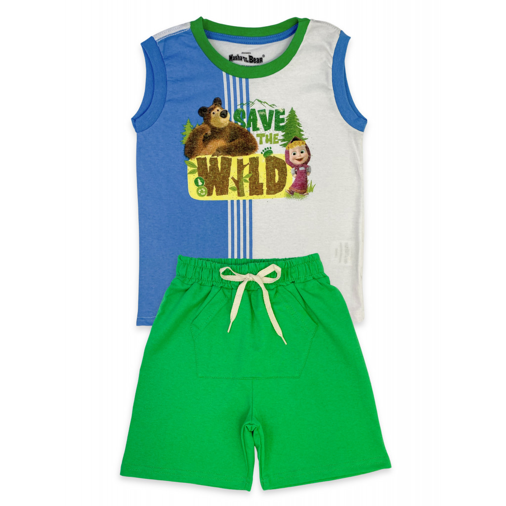 Conjunto Masculino Friends - Masha e o Urso - Baby & Kids Fashion