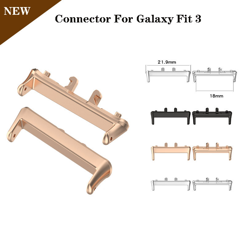 Adaptador Para Samsung Galaxy Fit 3 Watchband Pulseira De Conexão De Aço Inoxidá